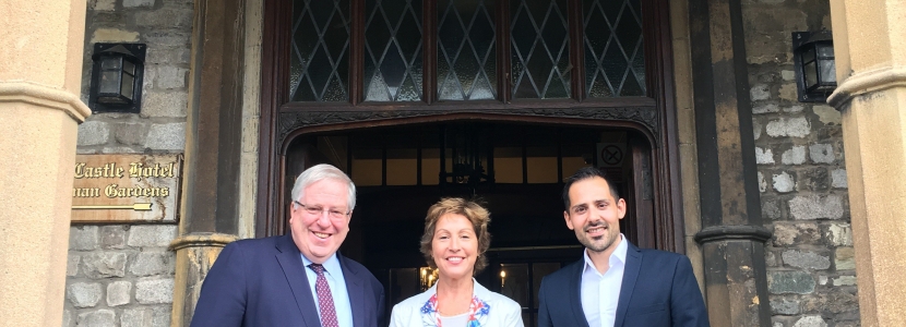 Giuseppe Fraschini, Rebecca Pow MP, Rt Hon Sir Patrick McLoughlin MP 