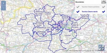 Taunton Deane Map