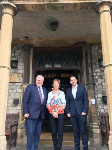 Giuseppe Fraschini, Rebecca Pow MP, Rt Hon Sir Patrick McLoughlin MP 